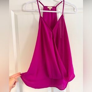 Lily White Magenta Camisole Top